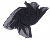 GEORGETTE SCARF - BLACK
